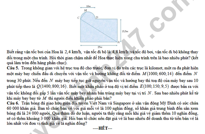 De thi thu tot nghiep THPT 2026 mon Toan - THPT Nguyen Quan Nho (lan 1)