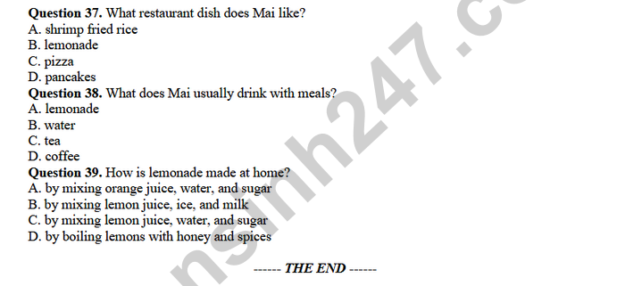 De thi hoc ki 1 lop 7 mon Anh - THCS Phu An 2025