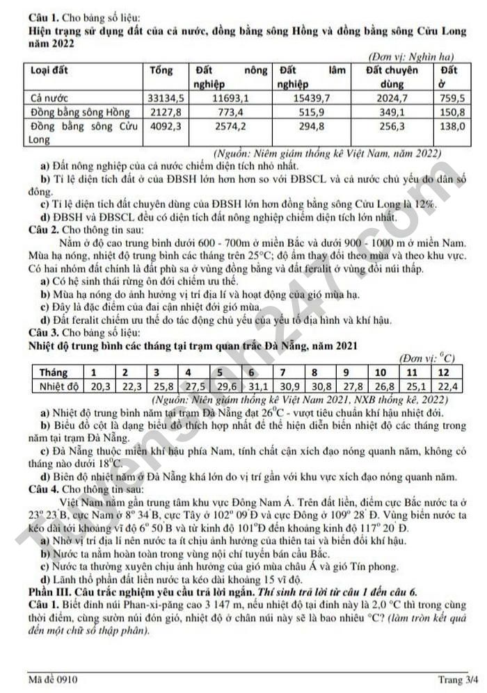 De thi thu mon Dia TN THPT nam 2026 - cum truong Bac Ninh