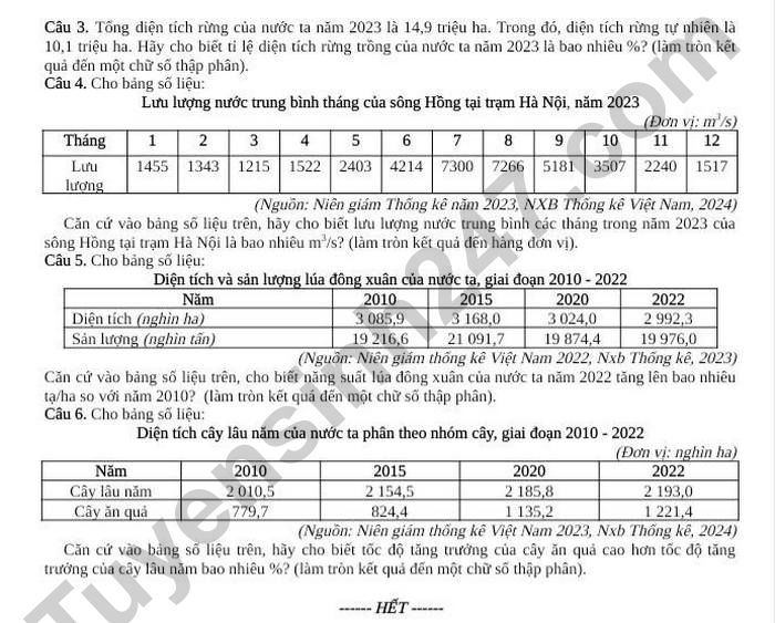 De thi thu TN THPT mon Dia 2026 lan 1 - Trung Tam GDTX Thai Nguyen