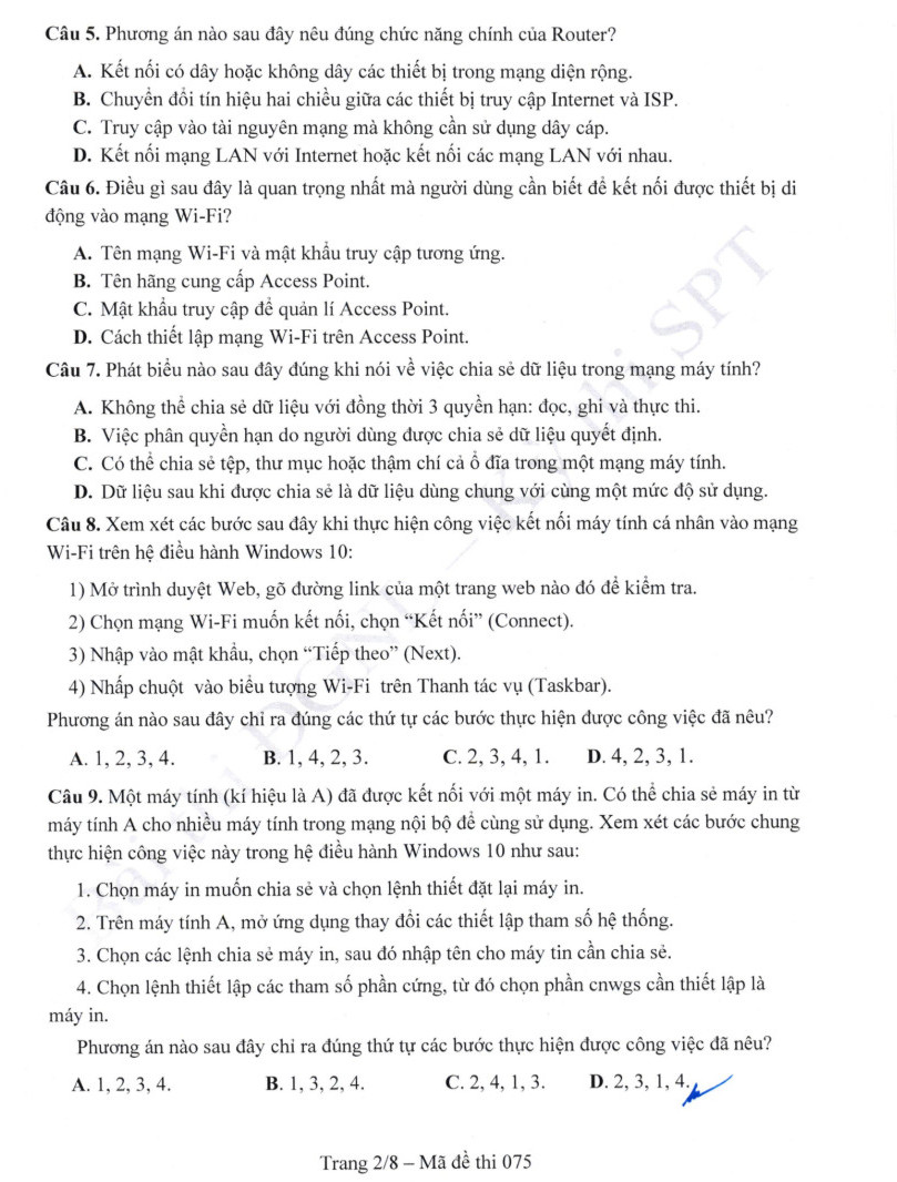 De minh hoa DGNL Dai hoc Su pham Ha Noi 2026 (Co dap an)