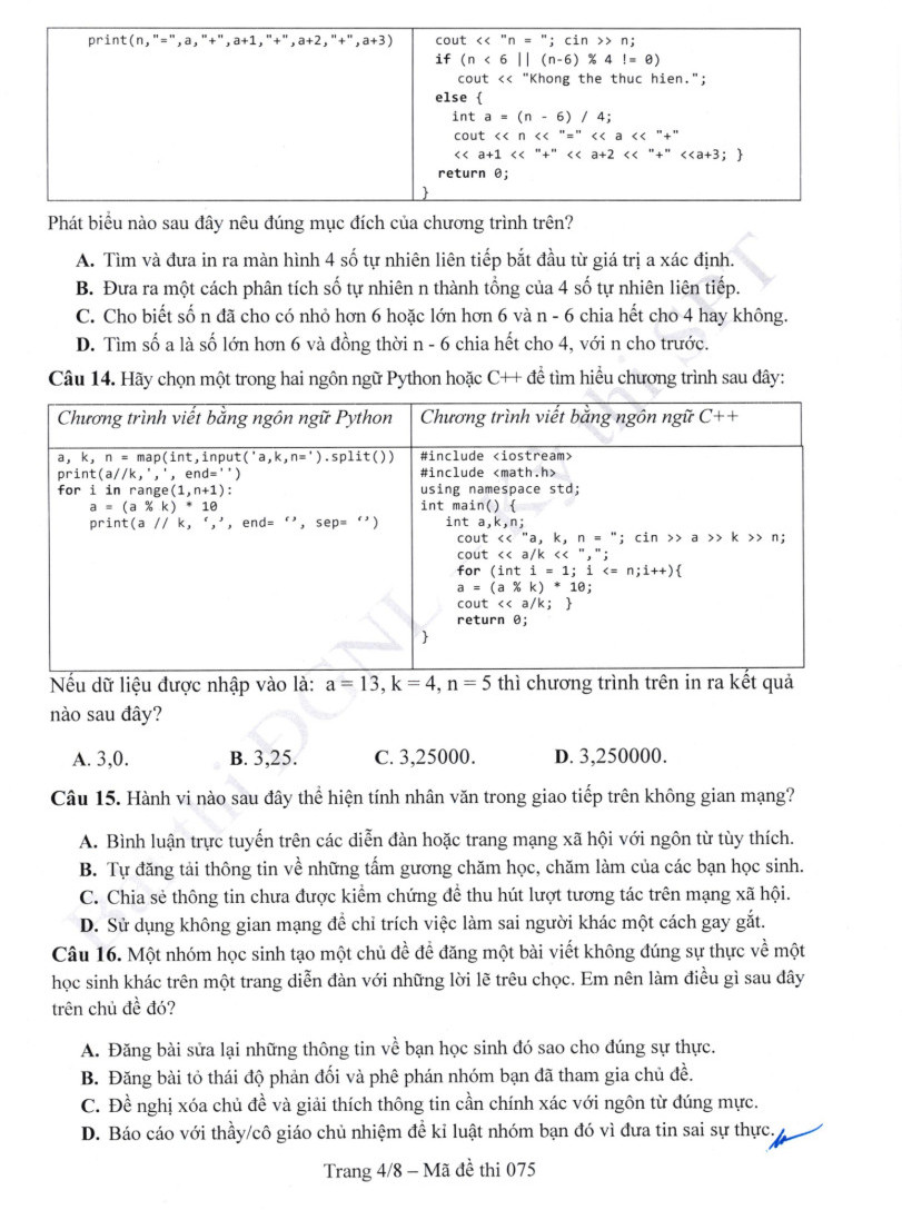 De minh hoa DGNL Dai hoc Su pham Ha Noi 2026 (Co dap an)