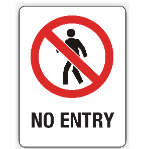 NO ENTRY