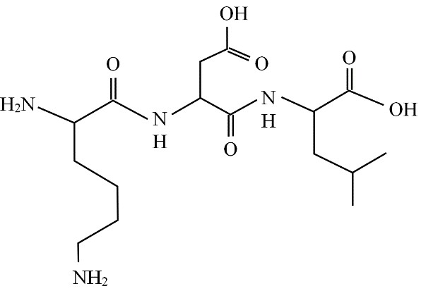 A structure of a chemical formula  Description automatically generated