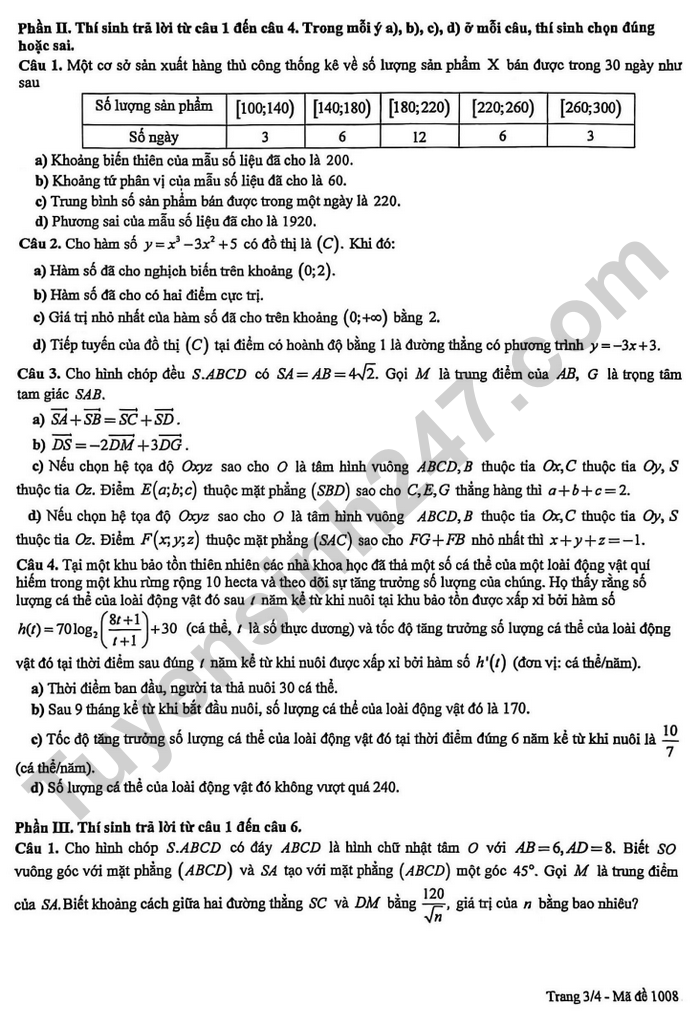 De thi thu TN THPT 2026 dot 1 mon Toan - So GD Phu Tho