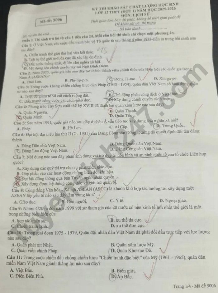 De thi thu TN THPT nam 2026 dot 1 mon Su - So GD Phu Tho