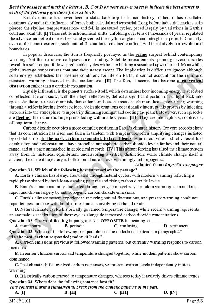 De thi thu tot nghiep THPT mon Anh 2026 - Cum 13 truong THPT Hai Phong (lan 1)