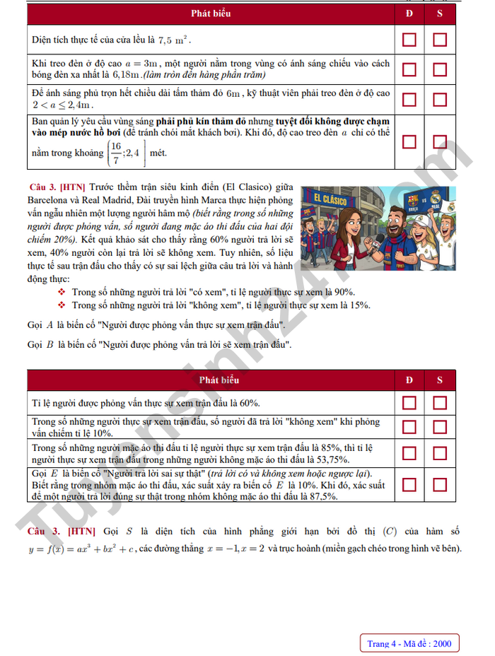De thi thu tot nghiep THPT mon Toan 2026 lan 2 - TH-THPT-THPT Le Thanh Tong (co dap an)