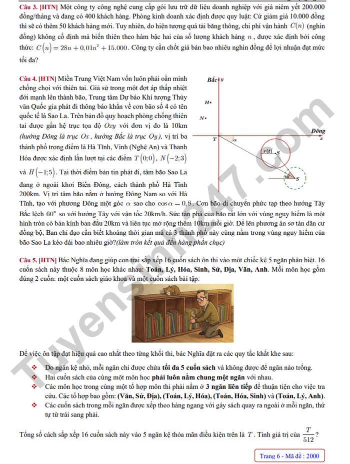 De thi thu tot nghiep THPT mon Toan 2026 lan 2 - TH-THPT-THPT Le Thanh Tong (co dap an)