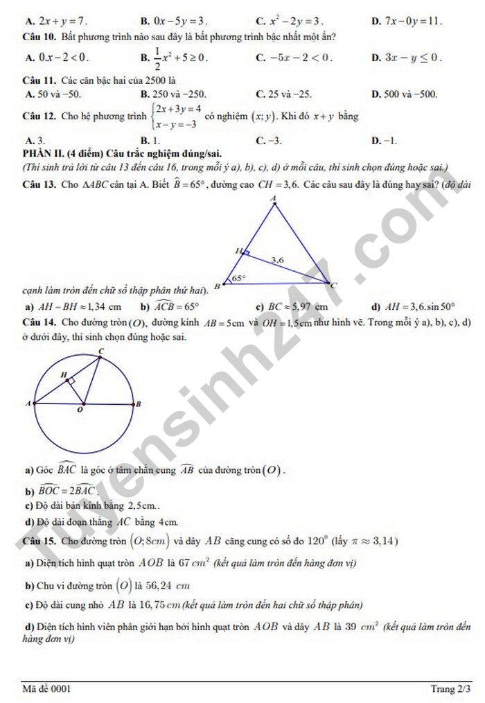 De thi thu vao lop 10 mon Toan lan 2 - THPT Nguyen Chuyen My 2026