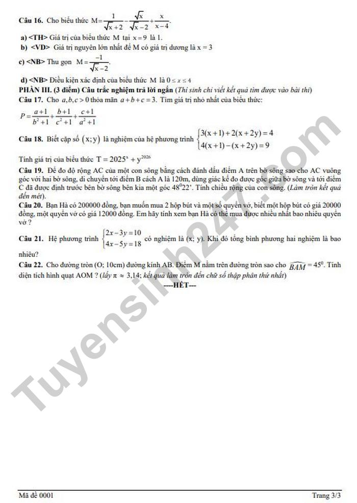 De thi thu vao lop 10 mon Toan lan 2 - THPT Nguyen Chuyen My 2026