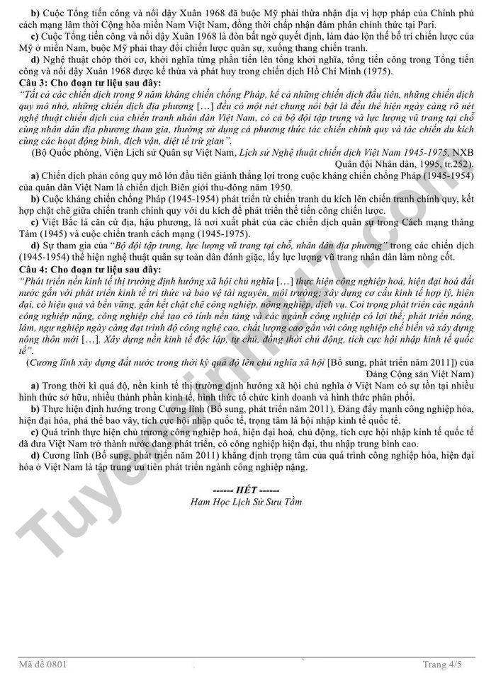 De thi thu tot nghiep THPT mon Su 2026 - Cum truong THPT Nghe An