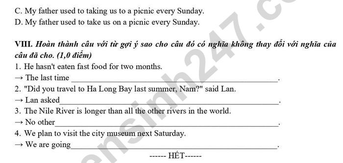 De tham khao thi vao lop 10 mon Anh 2026 - So GDDT Lang Son (co dap an)