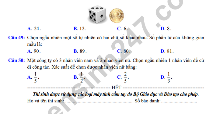 De thi vao lop 10 mon Toan 2026 - Dong Thap (de minh hoa)