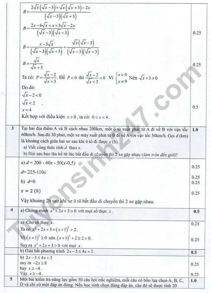 De thi thu vao lop 10 nam 2026 mon Toan - THPT Chu Van An (co dap an)