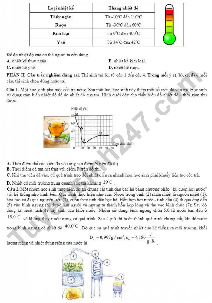 De thi thu TN THPT 2026 mon Ly lan 1 - THPT Que Vo 1