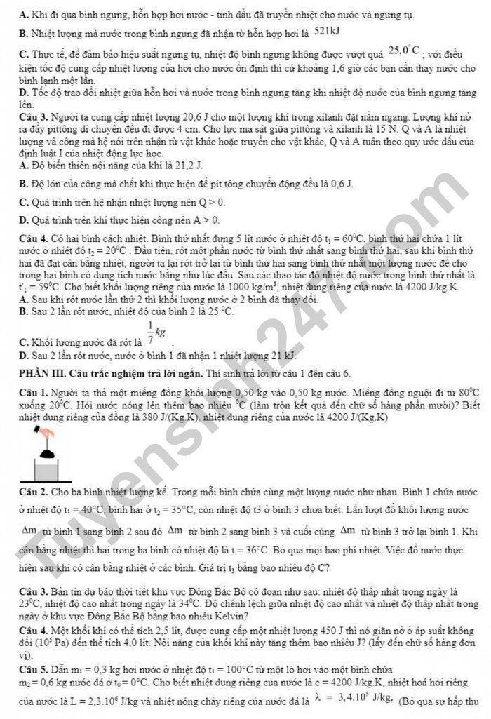 De thi thu TN THPT 2026 mon Ly lan 1 - THPT Que Vo 1