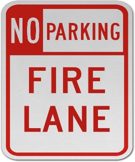 No Parking Fire Lane Sign - Get 10% Off Now