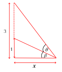 A math problem with red lines and numbers

Description automatically generated