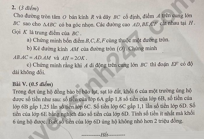 De thi thu vao lop 10 mon Toan 2026 - THCS Thanh Cong