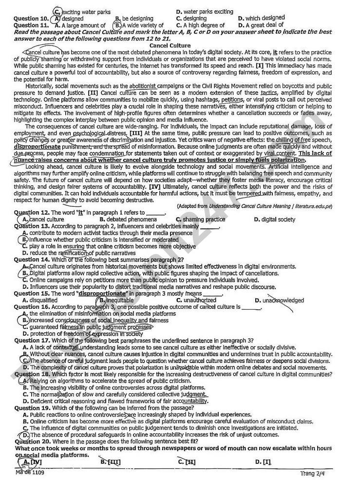 De thi thu tot nghiep THPT 2026 mon Anh - Bac Ninh