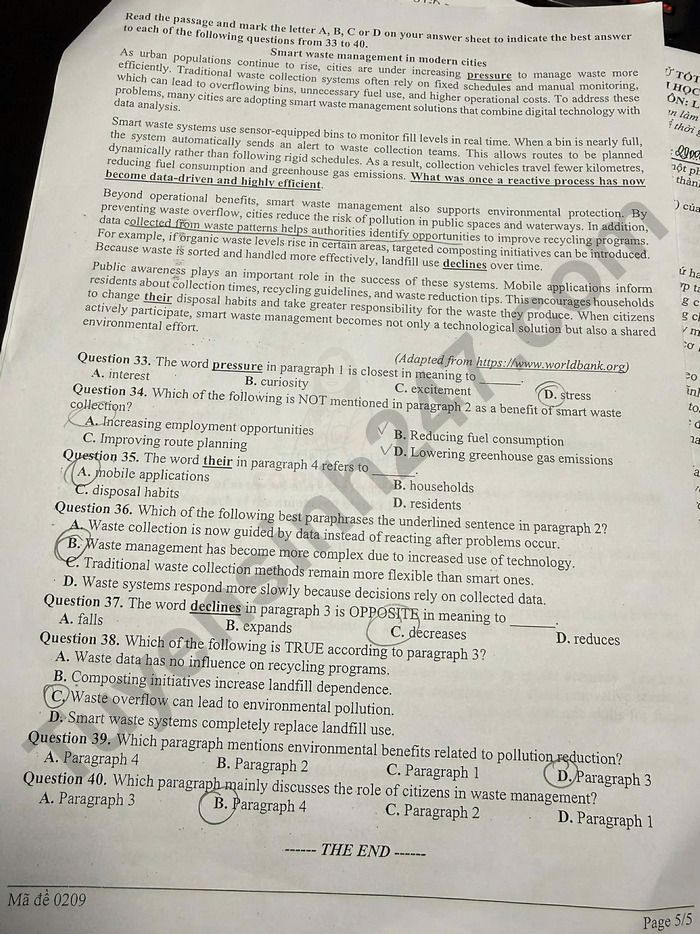 De thi thu tot nghiep THPT 2026 lan 1 mon Anh - Lien truong Nghe An