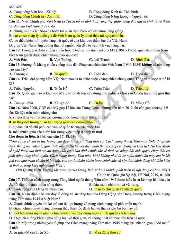 De thi thu mon Su tot nghiep THPT 2026 - So GD Bac Ninh