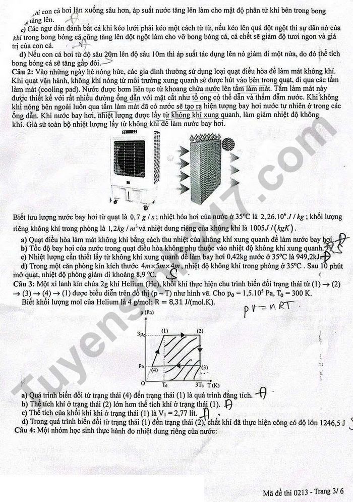 De thi thu tot nghiep THPT 2026 mon Ly - Lien truong Nghe An (lan 1)