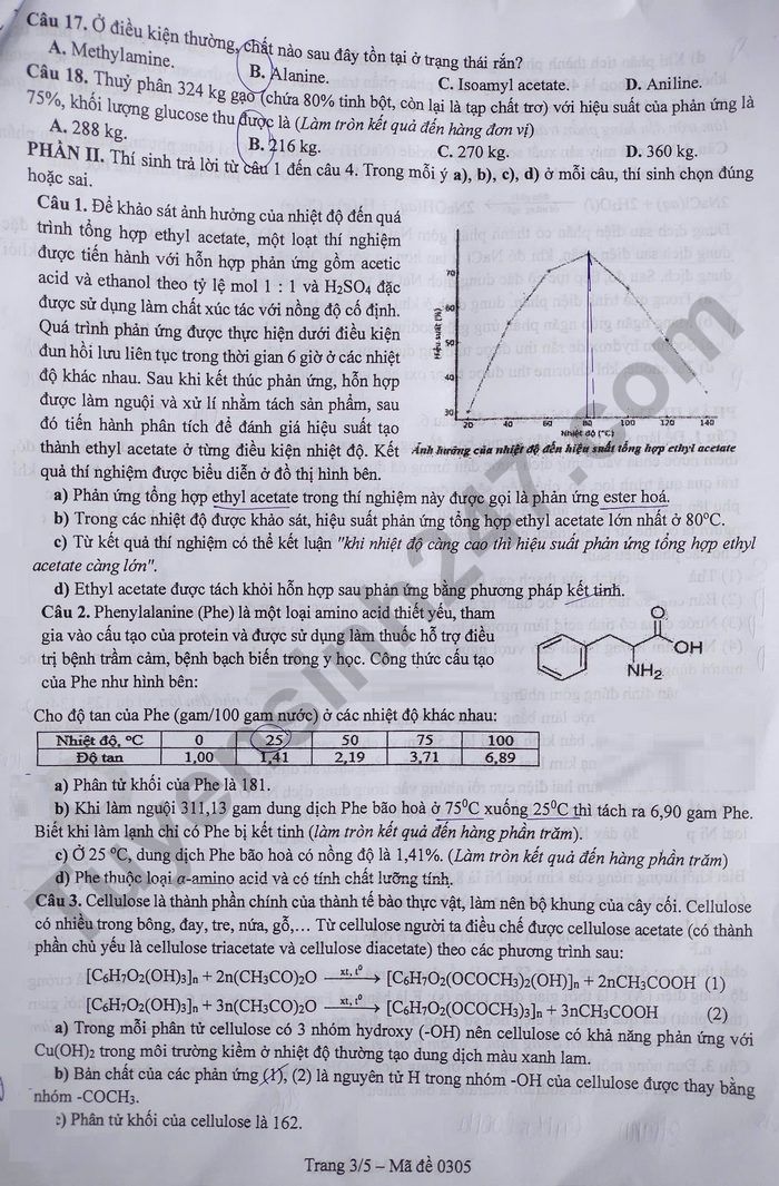 De thi thu tot nghiep THPT nam 2026 mon Hoa - So GDDT Bac Ninh