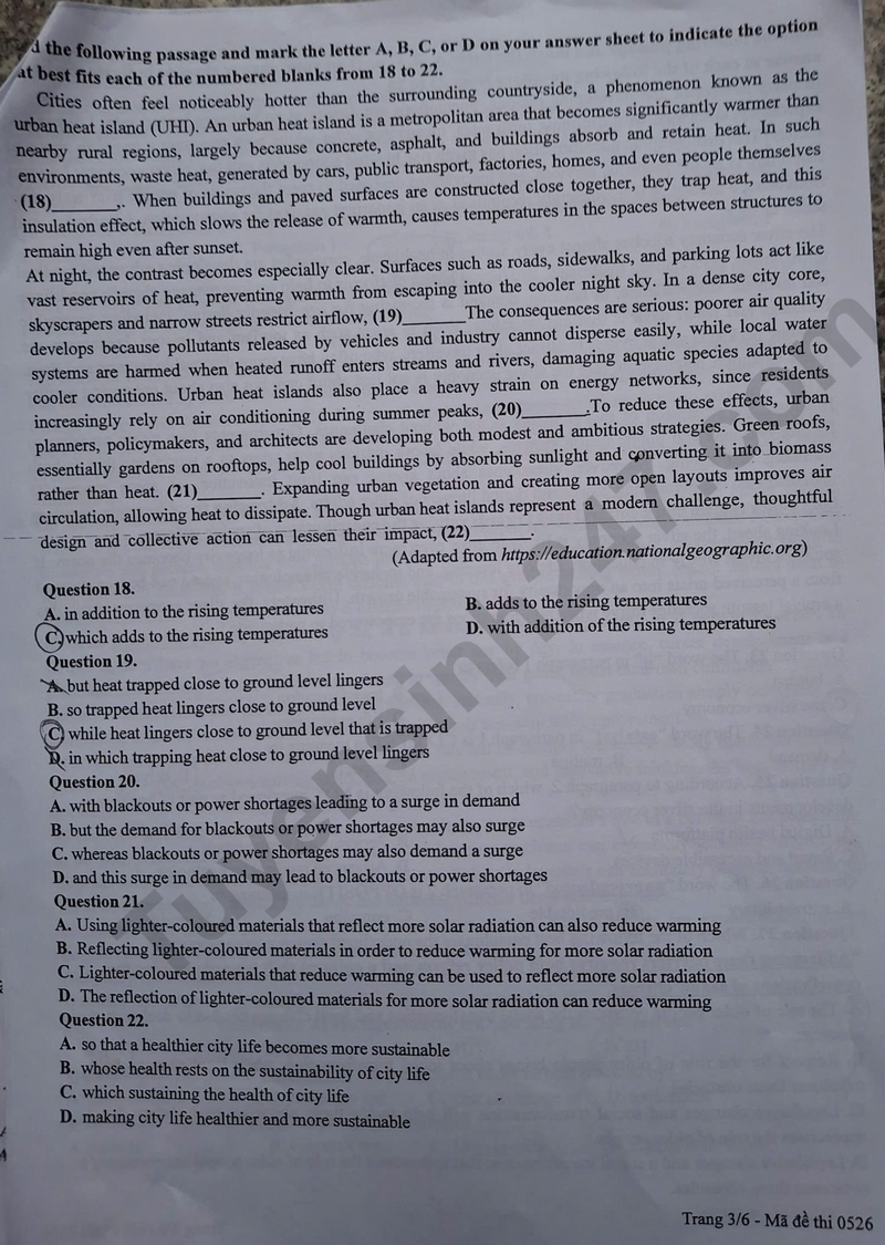 De thi thu tot nghiep THPT mon Anh 2026 - Chuyen DH Vinh lan 1