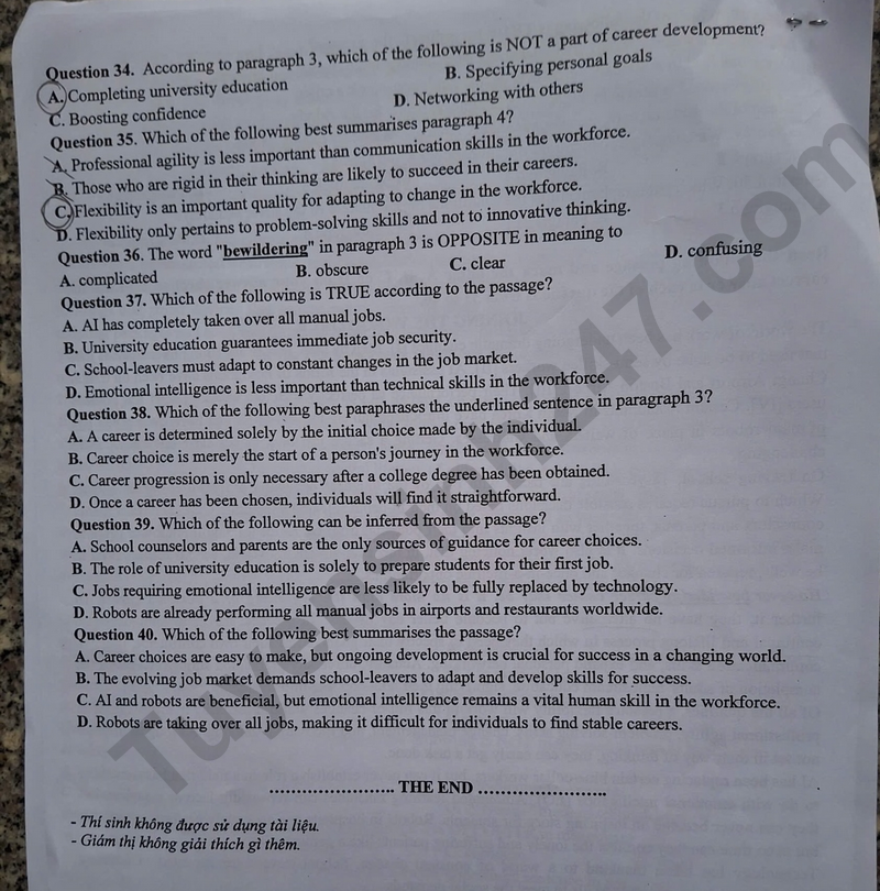 De thi thu tot nghiep THPT mon Anh 2026 - Chuyen DH Vinh lan 1