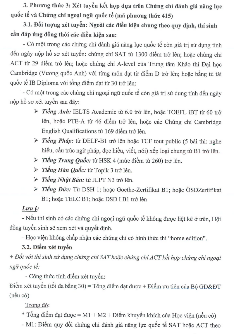 Thong tin tuyen sinh Hoc vien Ngoai giao 2026