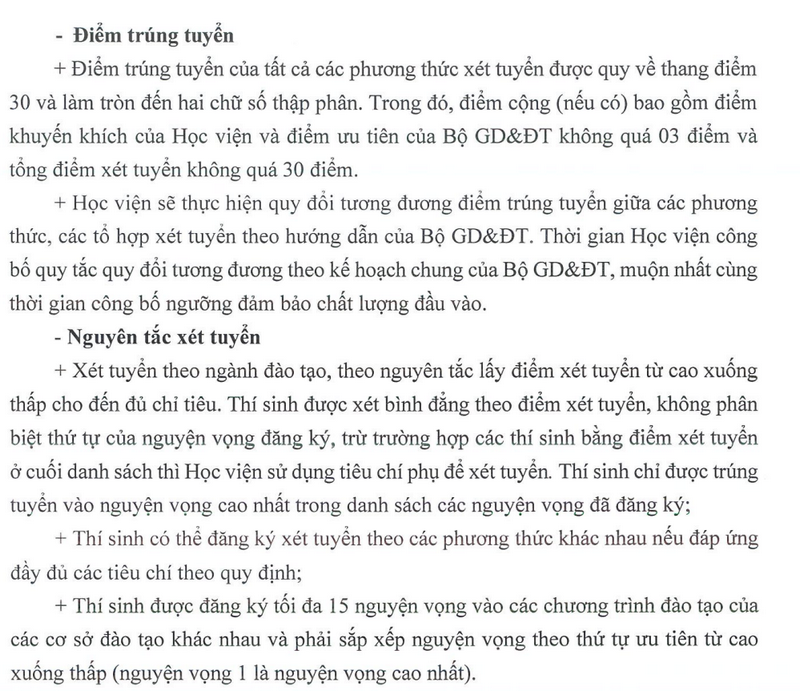 Thong tin tuyen sinh Hoc vien Ngoai giao 2026