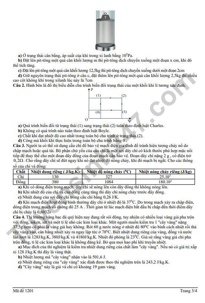 De thi thu tot nghiep THPT mon Ly 2026 - Lien truong THPT Ha Noi (lan 1)