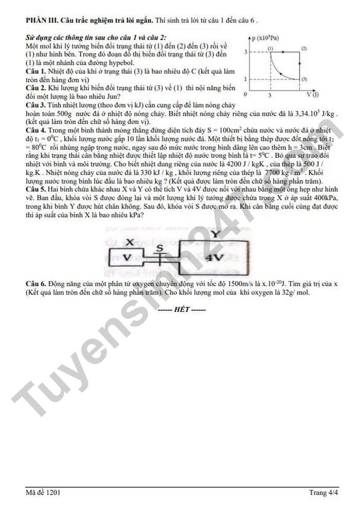 De thi thu tot nghiep THPT mon Ly 2026 - Lien truong THPT Ha Noi (lan 1)