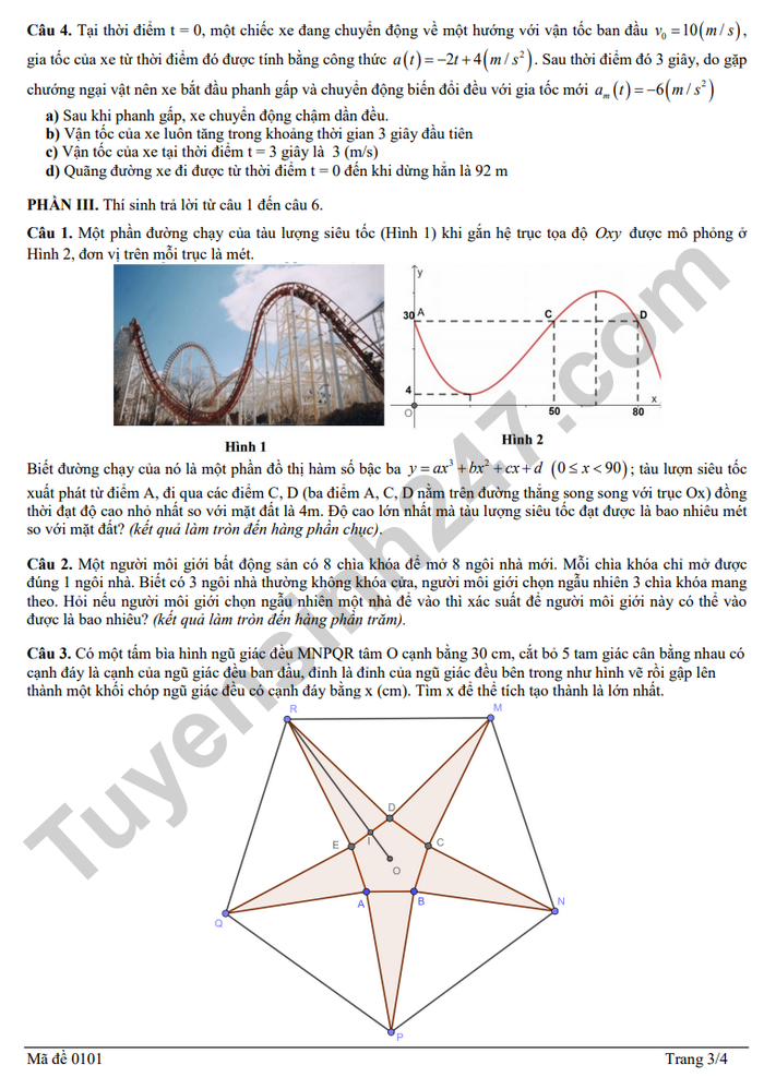 De thi thu tot nghiep THPT mon Toan 2026 - THPT Nguyen Trung Thien