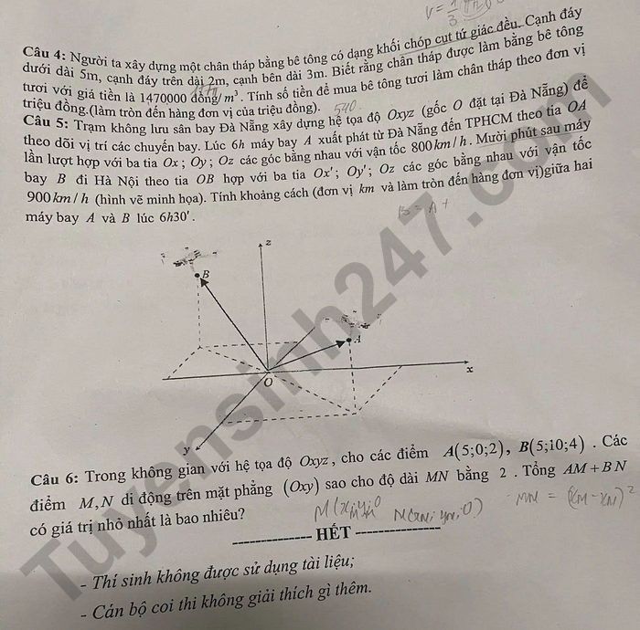 De thi thu tot nghiep THPT 2026 mon Toan - Cum 13 truong THPT Hai Phong (lan 2)