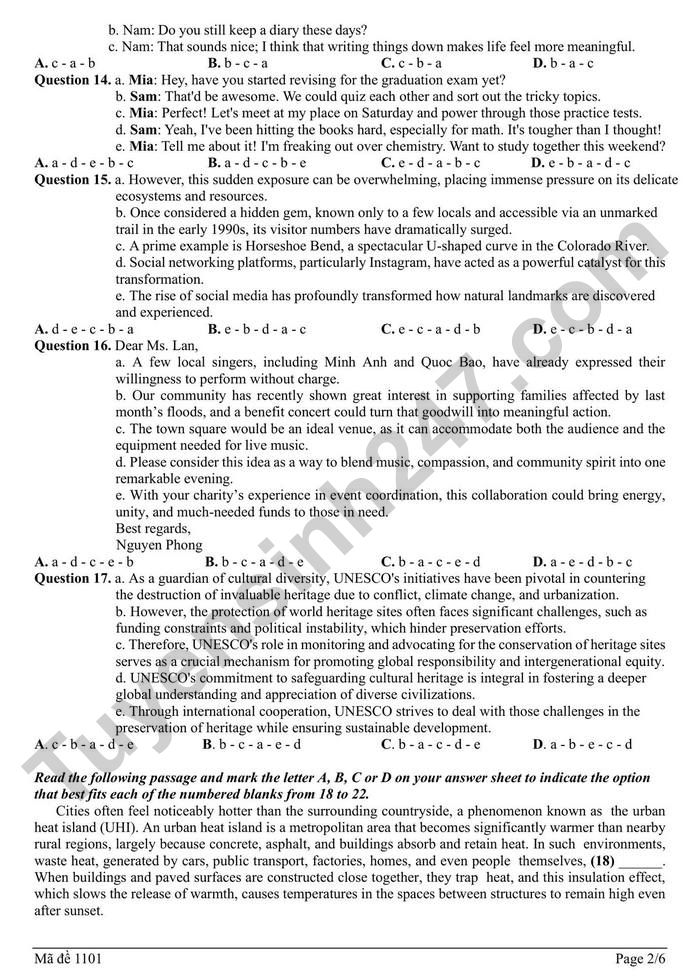 De thi thu mon Anh tot nghiep THPT 2026 lan 2 - Cum truong THPT Hai Phong