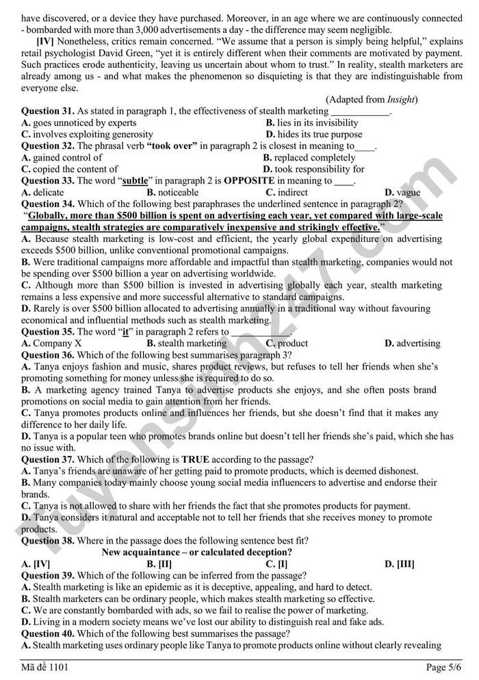 De thi thu mon Anh tot nghiep THPT 2026 lan 2 - Cum truong THPT Hai Phong