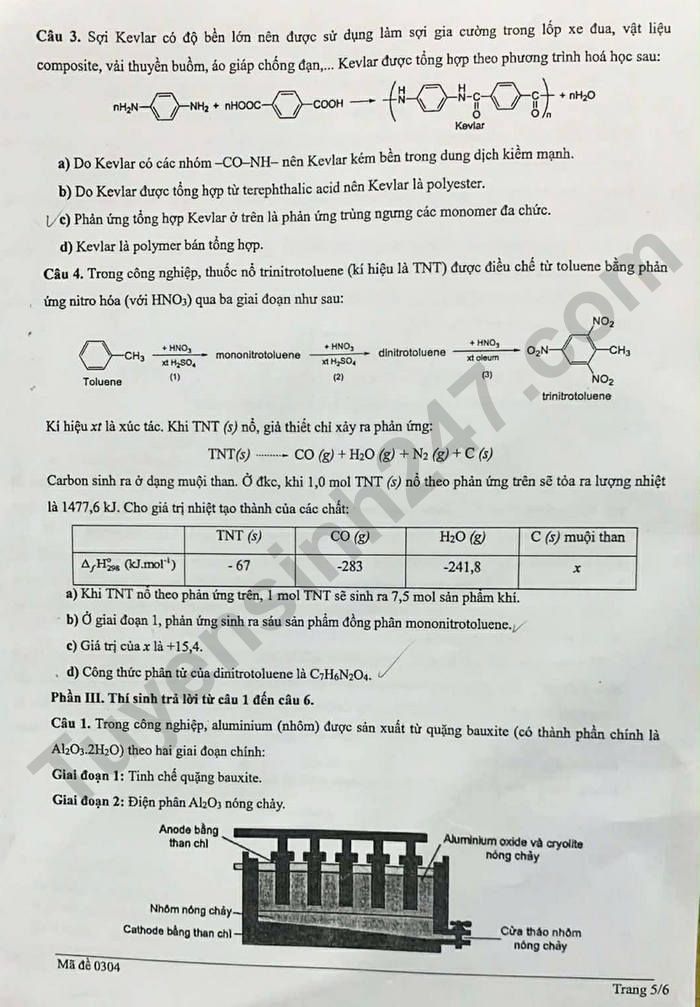 De thi thu tot nghiep THPT 2026 mon Hoa - So GDDT Thai Nguyen (lan 1)