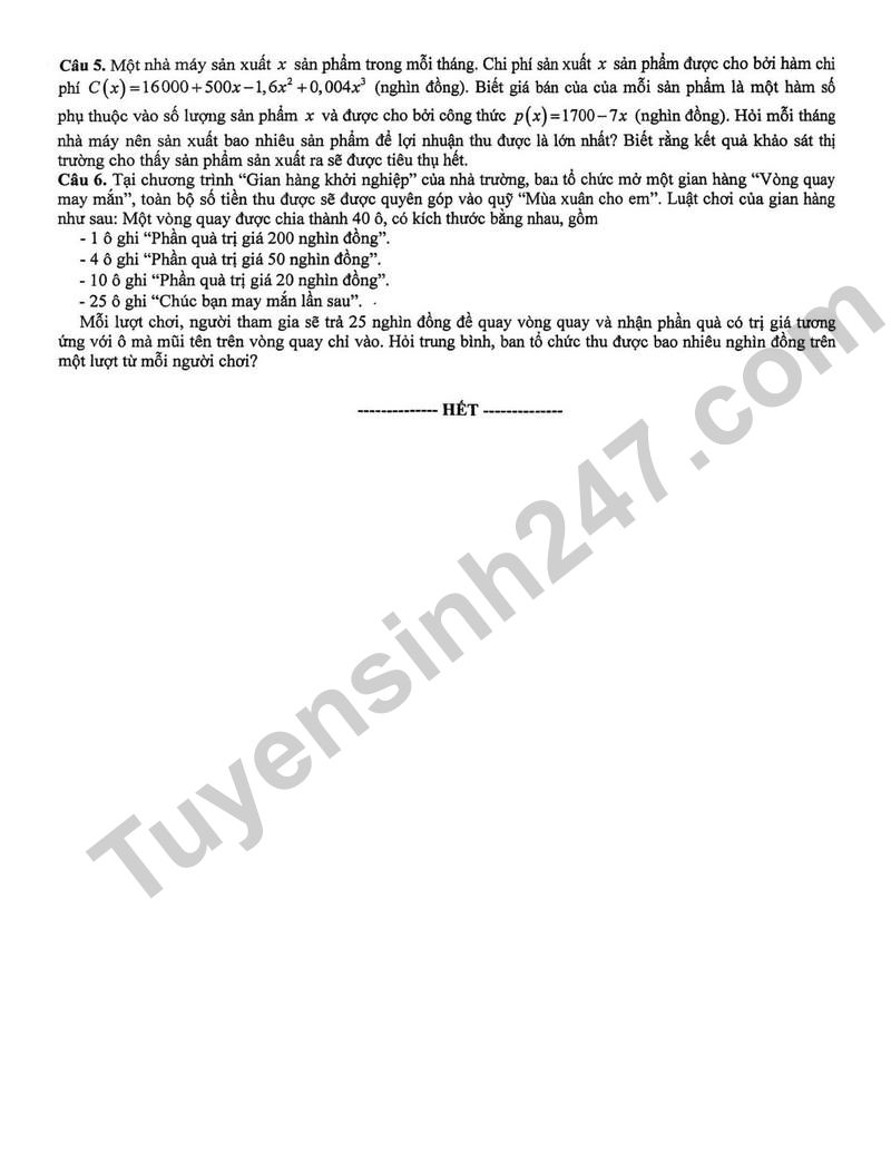 De thi thu tot nghiep THPT 2026 mon Toan  lan 1 So GDDT Lang Son