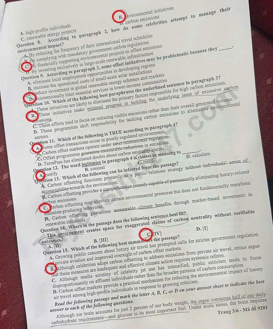 Huong dan giai mon Anh De thi khao sat lop 12 - Ha Noi 2026