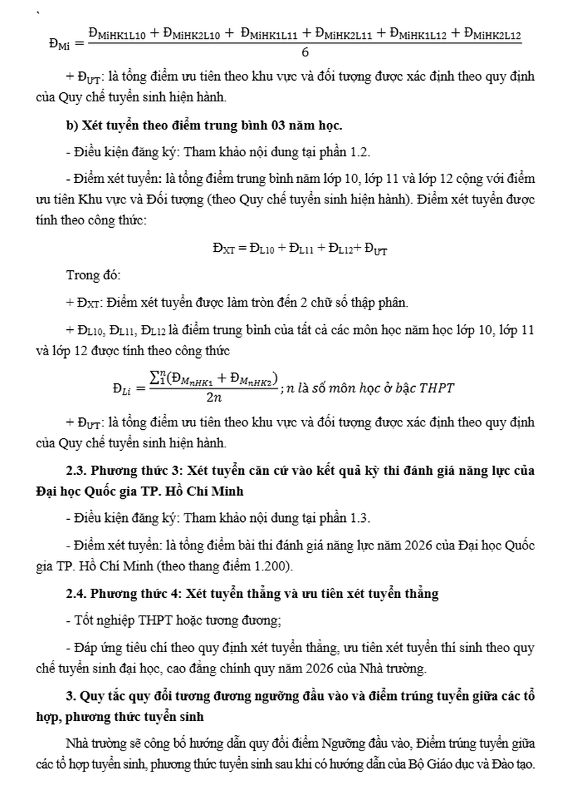 Thong tin tuyen sinh Dai hoc Tai Nguyen va Moi truong TPHCM 2026