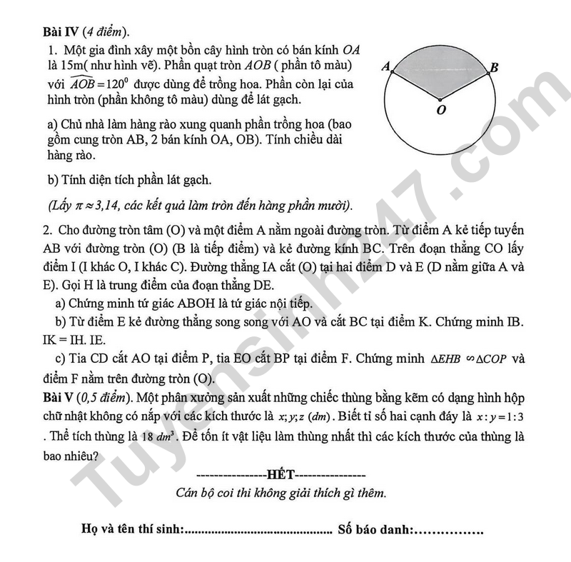 De thi giua ki 2 mon Toan lop 9 - THCS Nam Tu Liem 2026