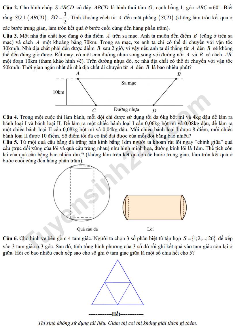 De thi thu mon Toan tot nghiep THPT 2026 - So GD Son La lan 1 (Co dap an)