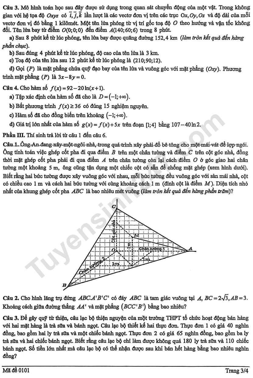 De thi thu tot nghiep THPT 2026 mon Toan - So GD Tuyen Quang lan 1