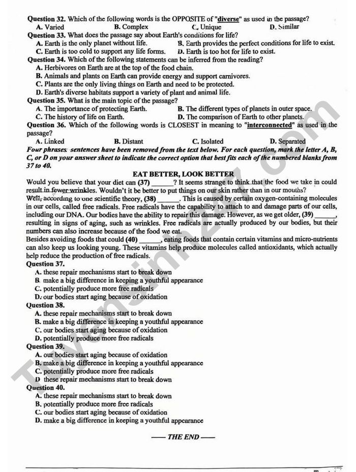 De thi giua ki 2 mon Anh 9 THCS&THPT Ta Quang Buu 2026