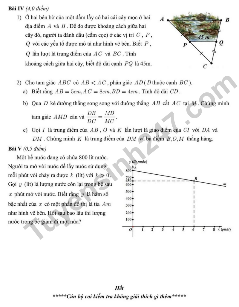 De giua hoc ki 2 Toan 8 truong THCS Nghia Tan nam 2026 (Co dap an)