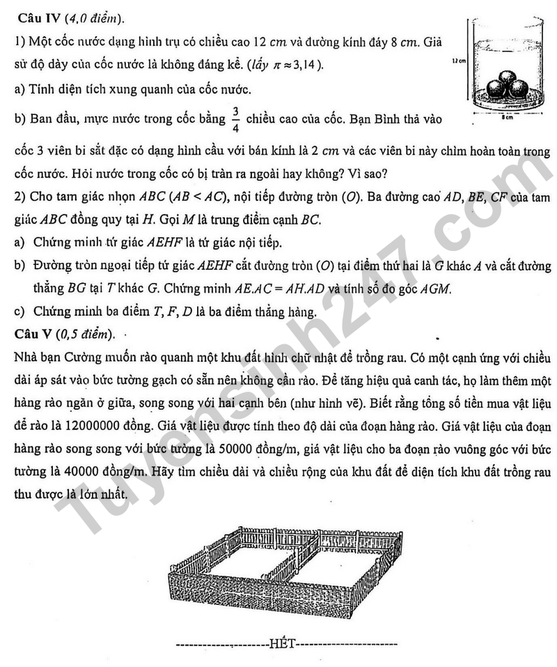 De giua hoc ky 2 Toan 9 truong THPT chuyen Ha Noi – Amsterdam nam 2026