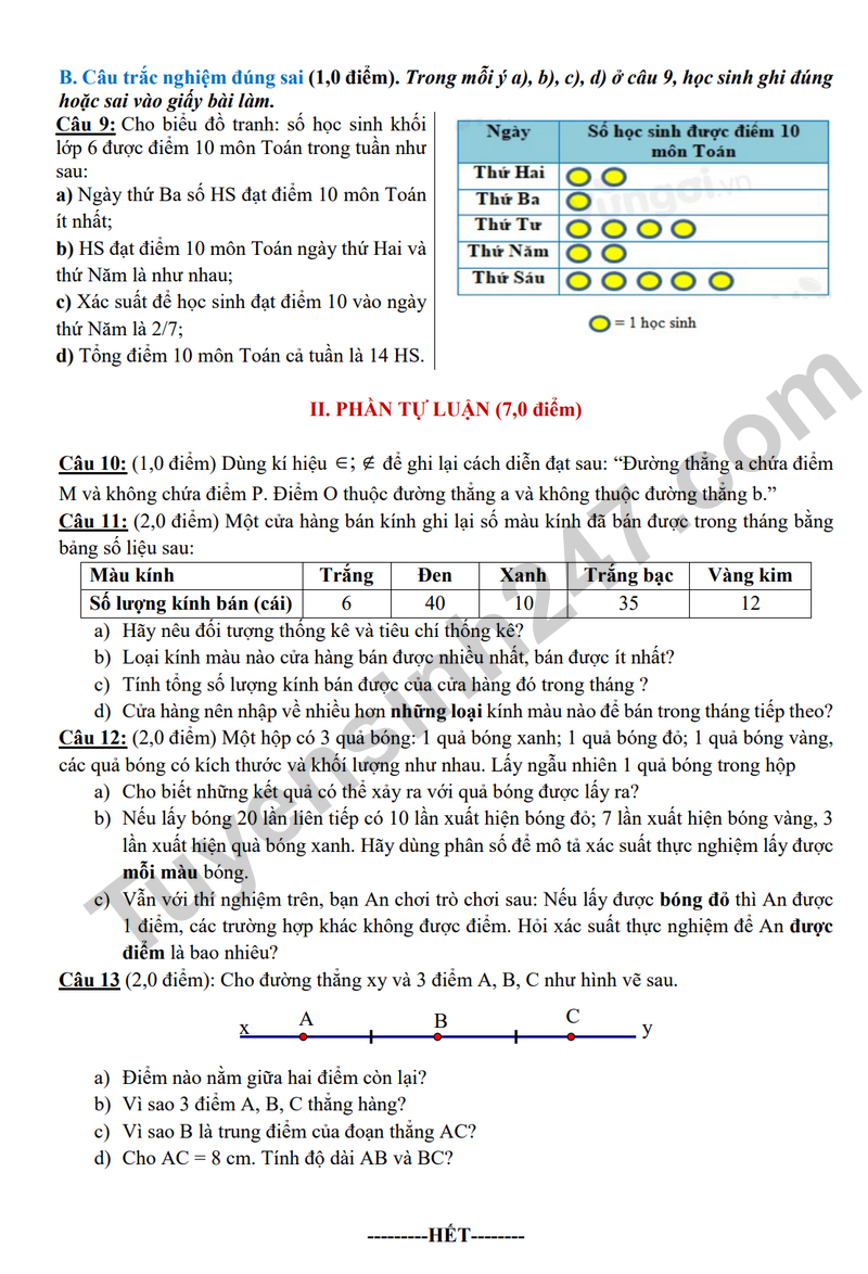 De thi giua hoc ky 2 Toan 6 THCS Binh Thang 2026 (Co dap an)